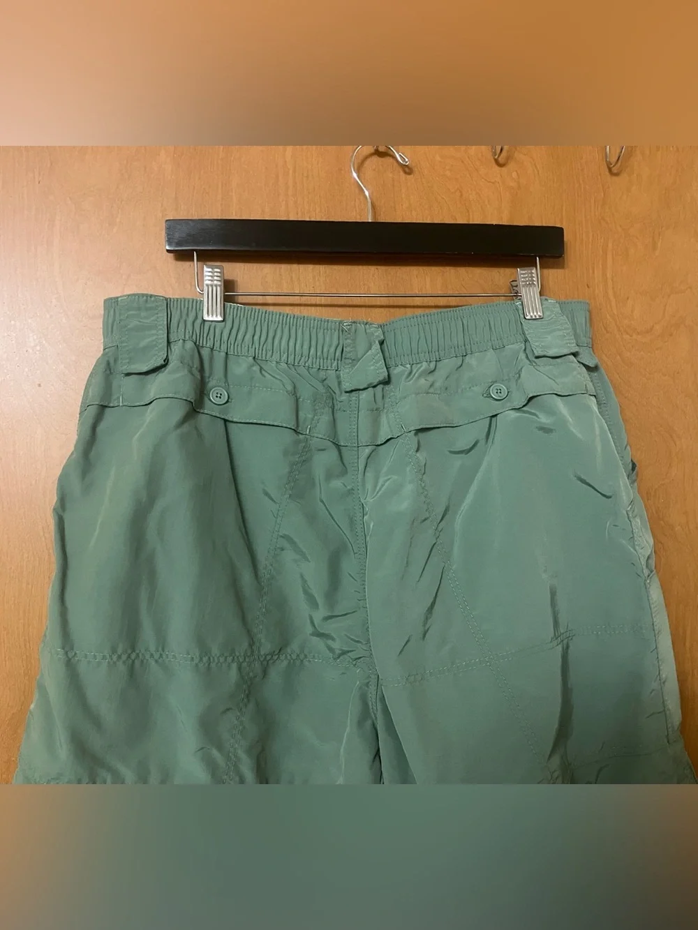 AFTCO Men's Olive Green Fishing Outdoor Nylon Cargo Utility Shorts Size 40 Vtg